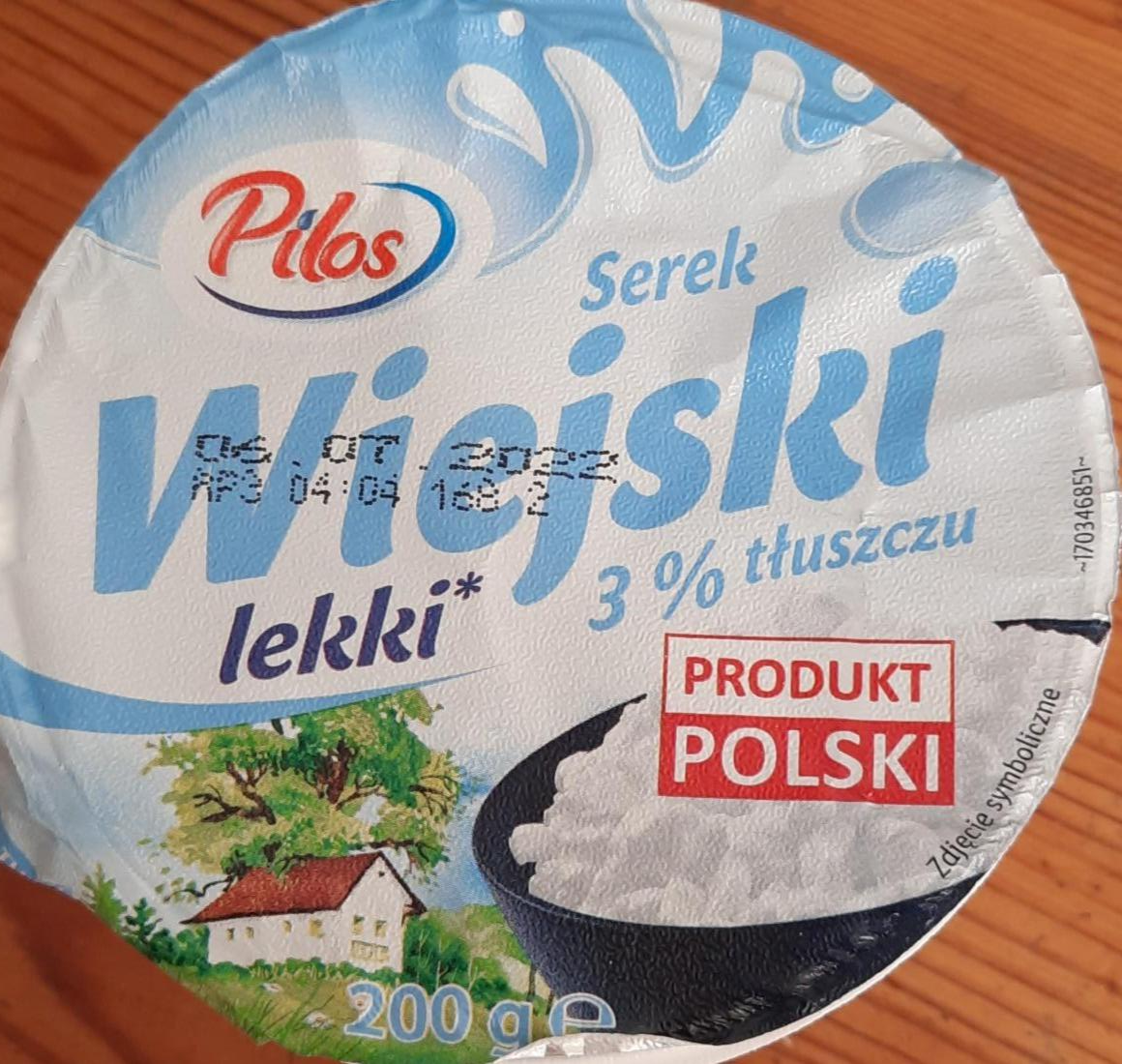 Fotografie - Serek wiejski lekki 3%tluszczu (lehký tvaroh 3% tl.) Pilos