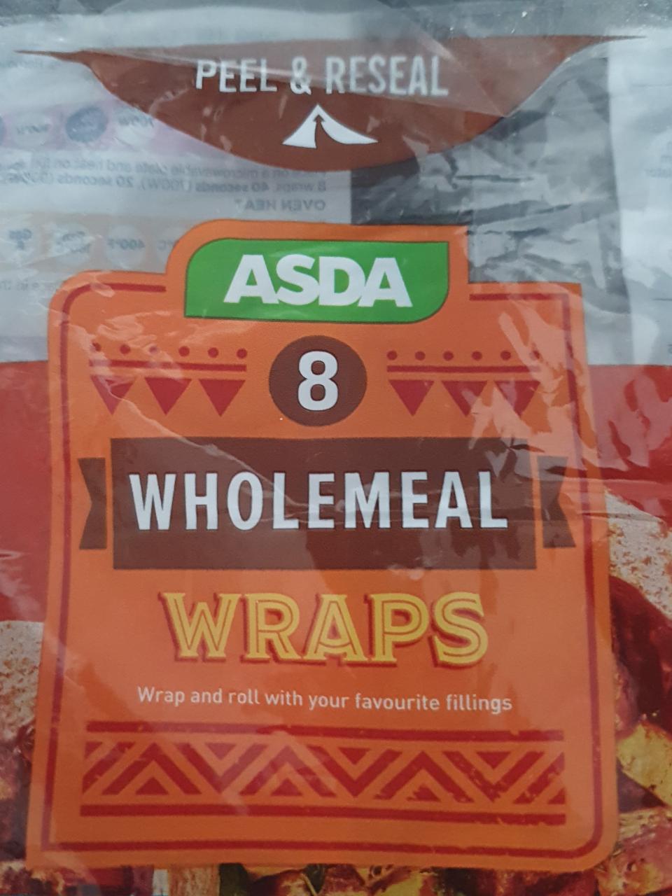 Fotografie - wholemeal wraps Asda