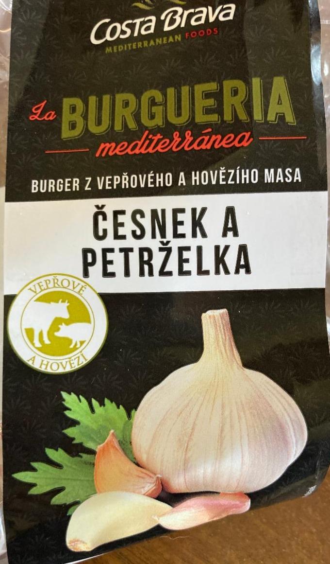 Fotografie - Burger z vepřového a hovězího masa česnek a petrželka La Burgueria