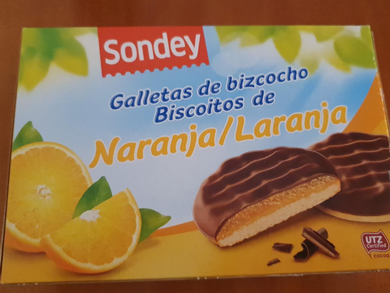 Fotografie - Galletas de bizcocho Naranja Sondey