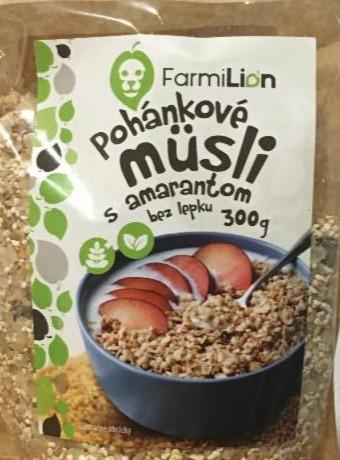 Fotografie - Pohankové müsli s amarantom bez lepku FarmiLion