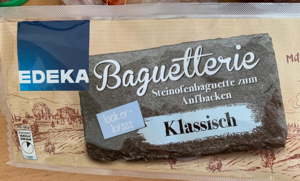 Fotografie - Baguetterie Steinofenbaguette zum Aufbacken Klassisch Edeka