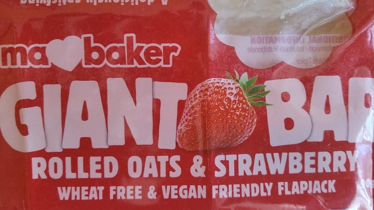 Fotografie - Giant Bar Rolled Oats & Strawberry Ma Baker