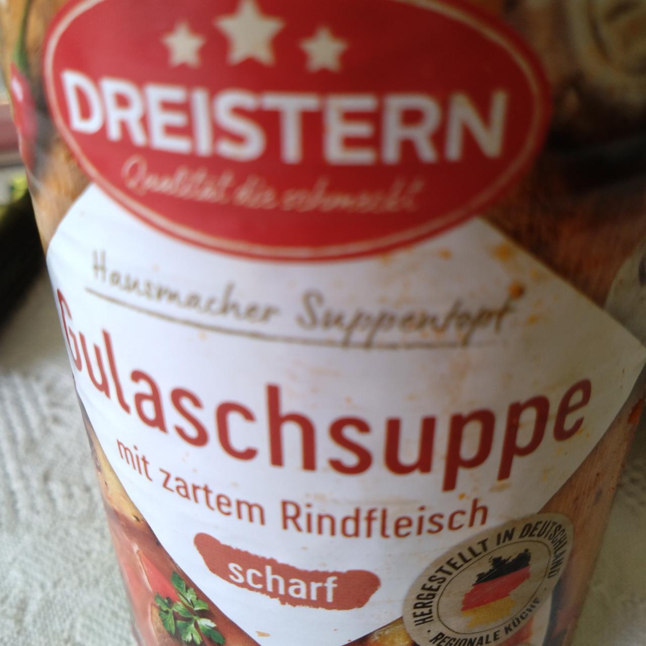 Fotografie - Gulaschsuppe mit zartem Rindfleisch Dreistern