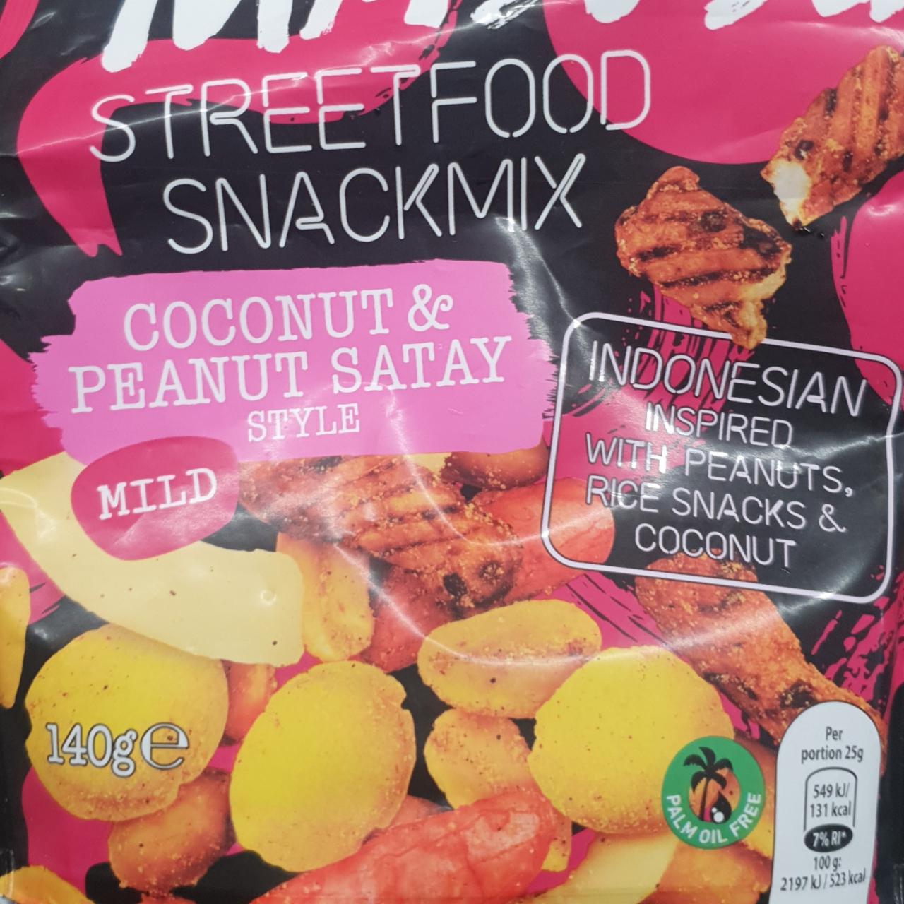 Fotografie - Streetfood snackmix coconut & peanut satay style mild Mi-tsu-ba