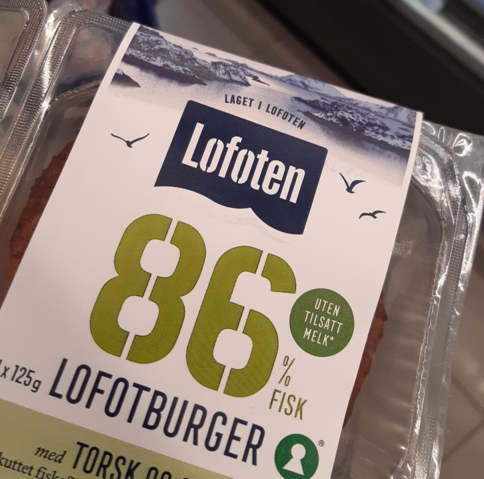 Fotografie - 86% Lofotburger med torsk og sei Lofoten