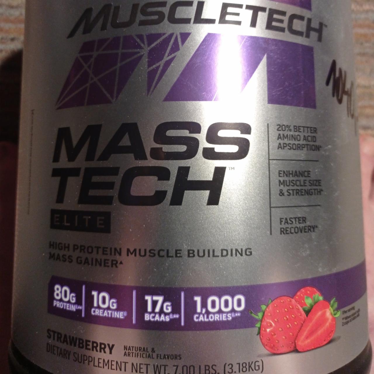 Fotografie - Masstech Elite Strawberry Muscletech