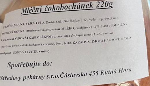 Fotografie - Mléčný čokobochánek Středovy pekárny