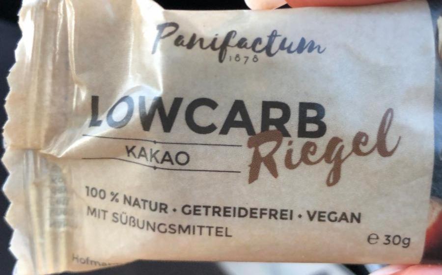 Fotografie - Lowcarb Riegel Kakao Nuss Panifactum