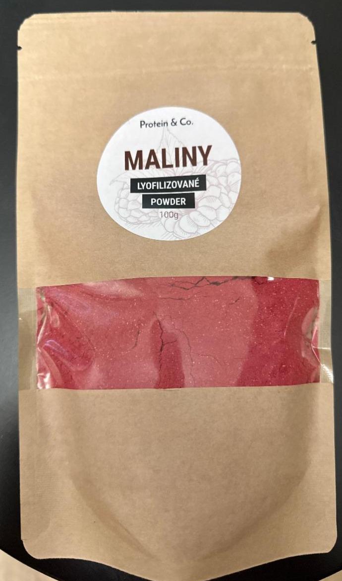 Fotografie - Maliny lyofilizované powder Protein & Co.