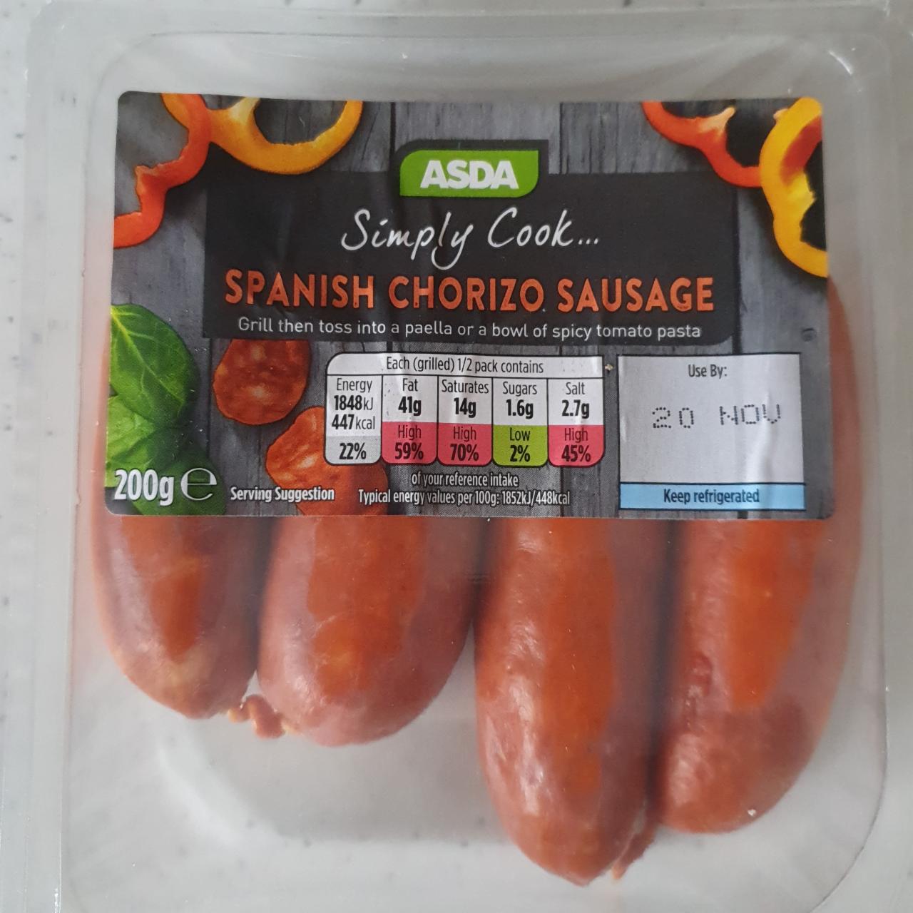 Fotografie - Spanish Chorizo Sausage Asda