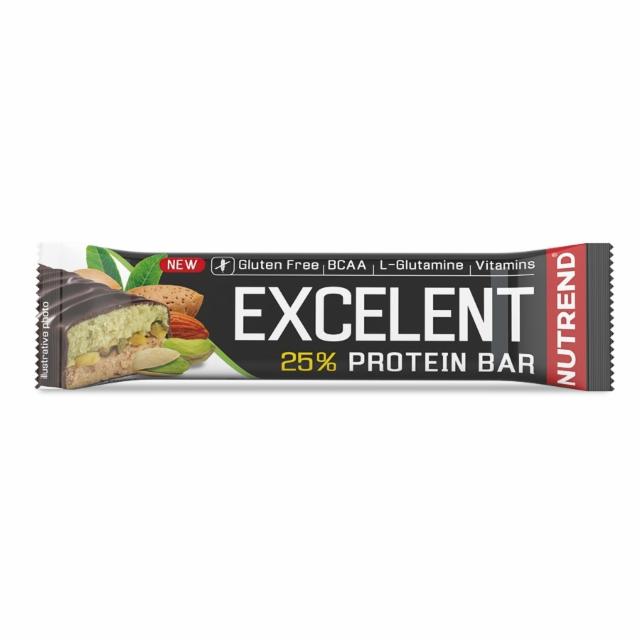 Fotografie - Excelent 25% protein bar almond-pistachio (mandle + pistácie s pistáciemi) Nutrend