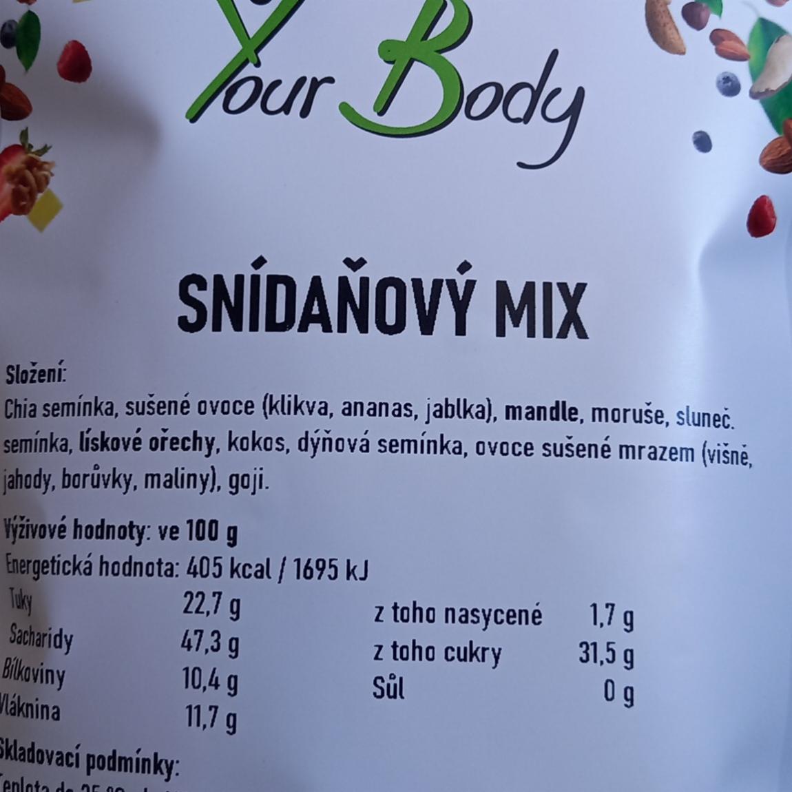 Fotografie - Snídaňový mix YourBody