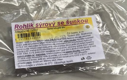 Fotografie - sýrový rohlík se šunkou ČZ Gastro