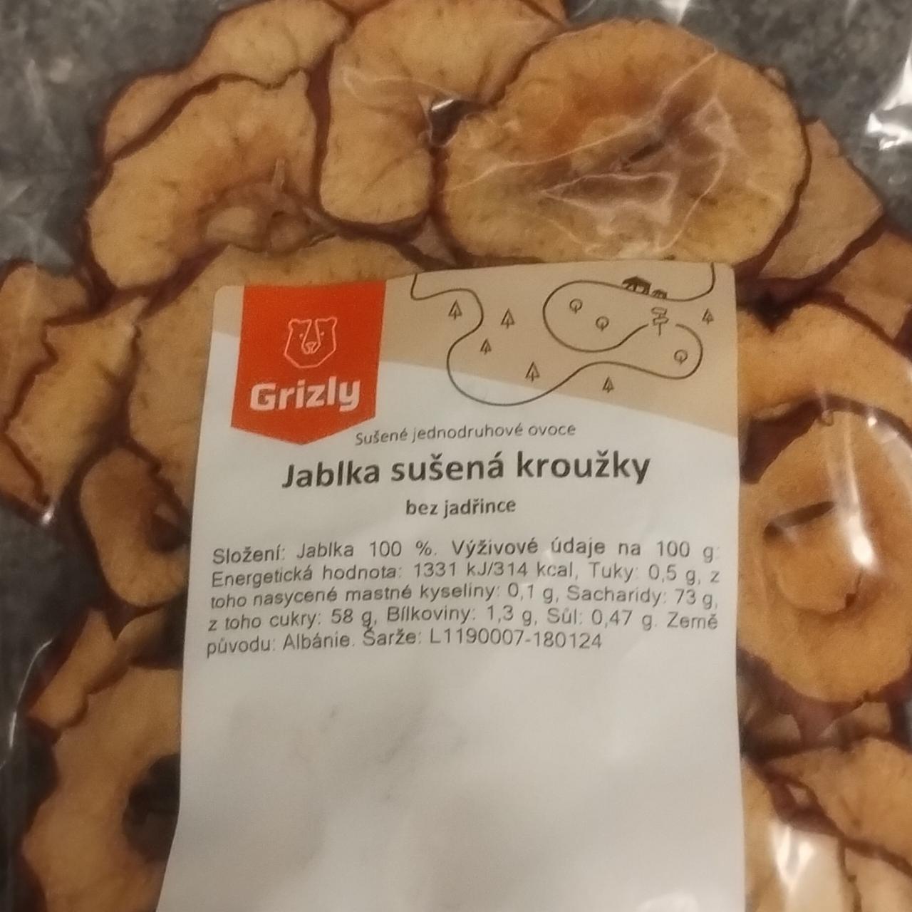 Fotografie - jablka sušená kroužky Grizly