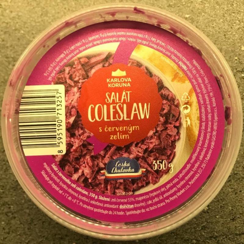 Fotografie - Salát Coleslaw s červeným zelím Karlova Koruna