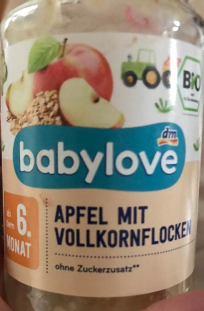 Fotografie - Apfel mit Vollkornflocken Babylove