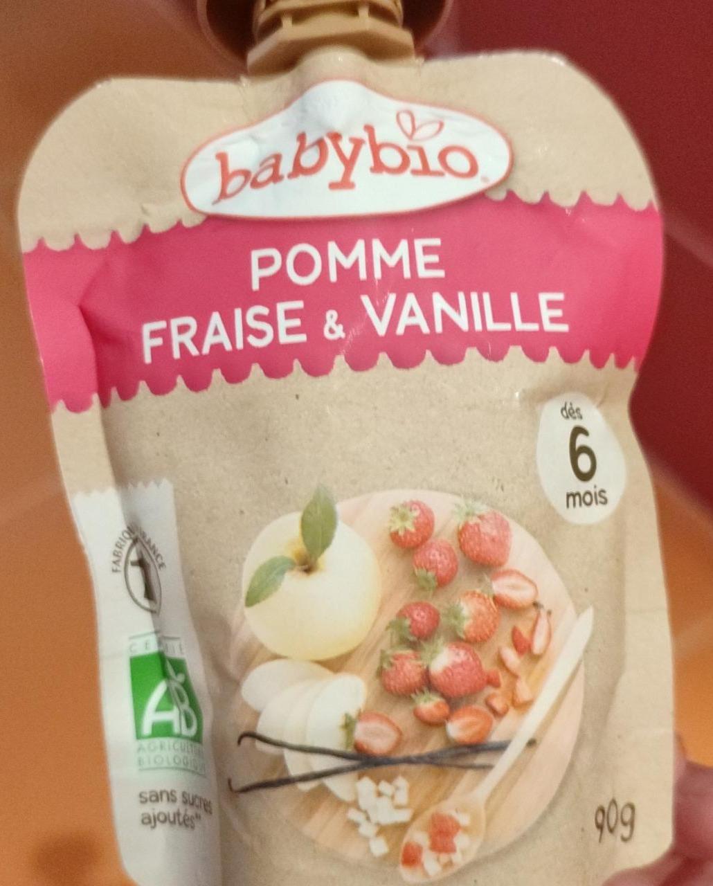 Fotografie - Bio Pomme Fraise & Vanille Babybio