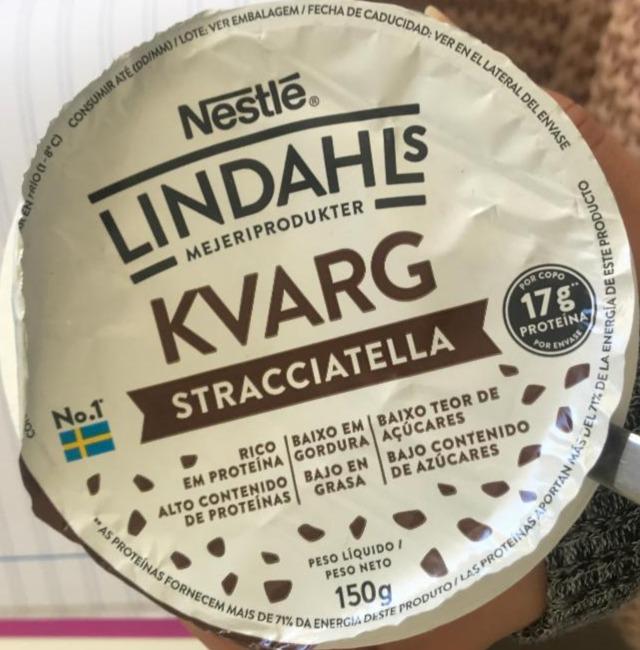 Fotografie - Lindahls Kvarg Stracciatella Nestlé