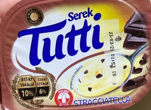 Fotografie - Serek stracciatella Tutti