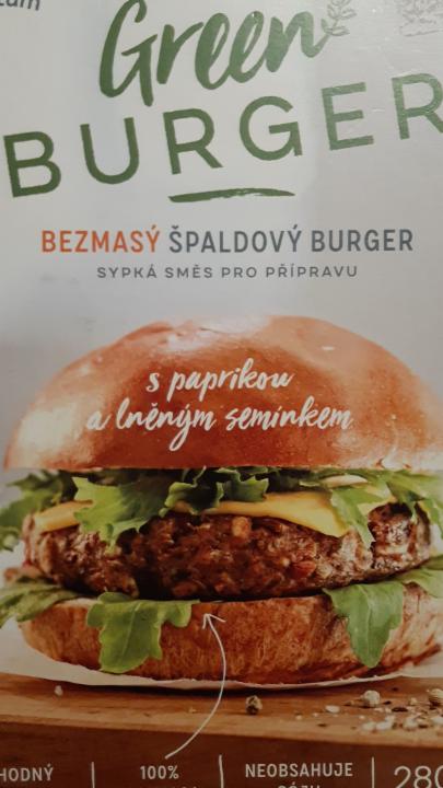 Fotografie - Bezmasý špaldový burger s paprikou a lněným semínkem Sanum Gustum