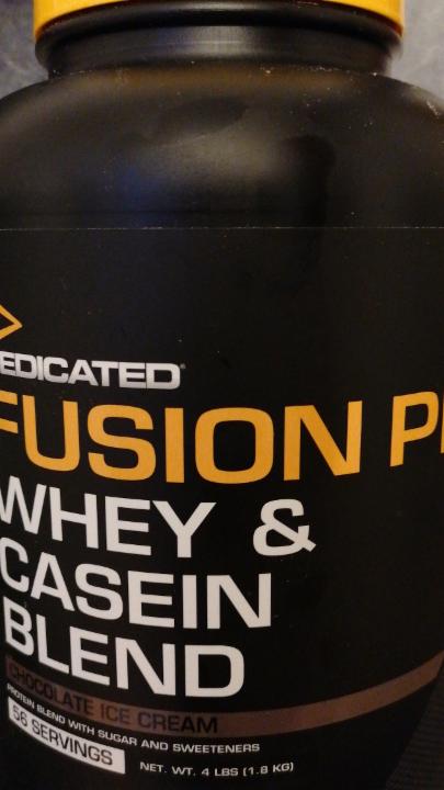 Fotografie - Fusion pro whey & casein blend chocolate ice cream Dedicated