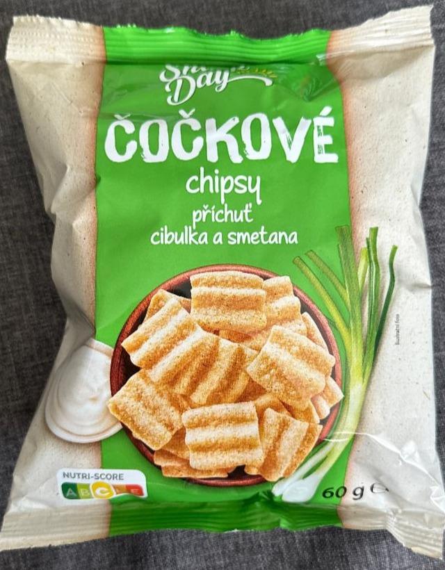 Fotografie - Čočkové chipsy příchuť cibulka a smetana Snack Day