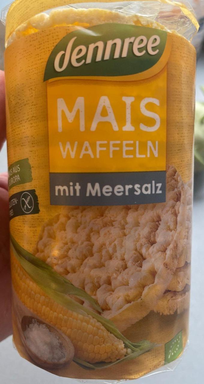 Fotografie - Bio Mais Waffeln mit Meersalz Dennree