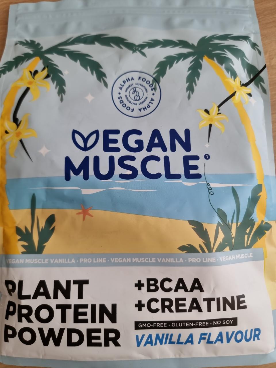 Fotografie - Vegan Muscle Protein Vanille Alpha Foods