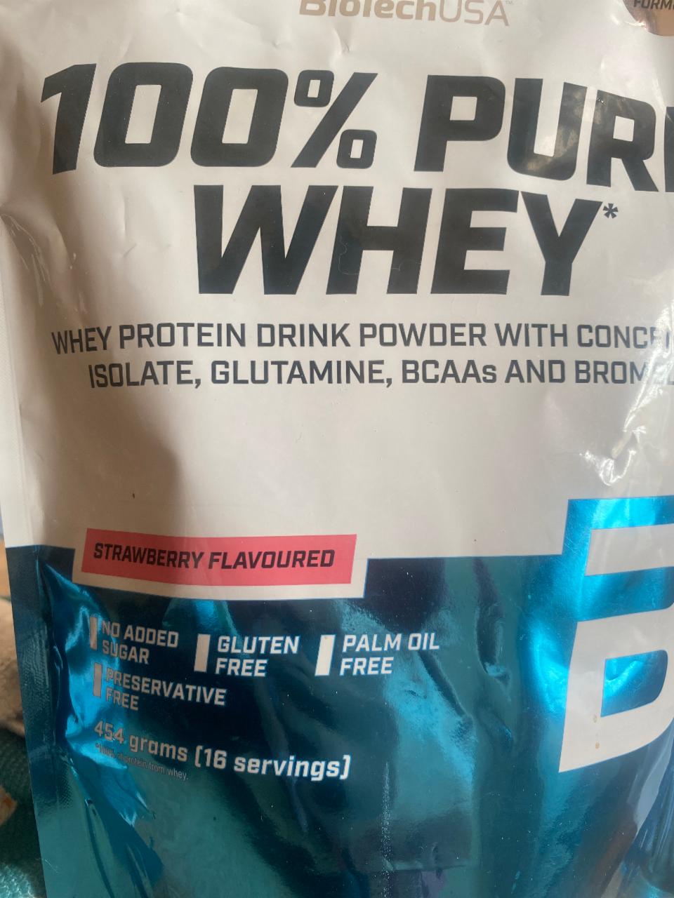 Fotografie - 100% PURE WHEY protein jahodový