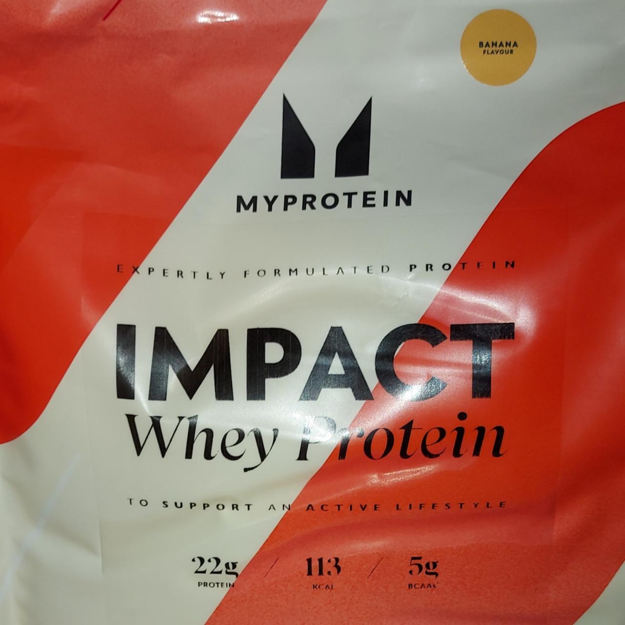 Fotografie - Impact whey protein banana Myprotein