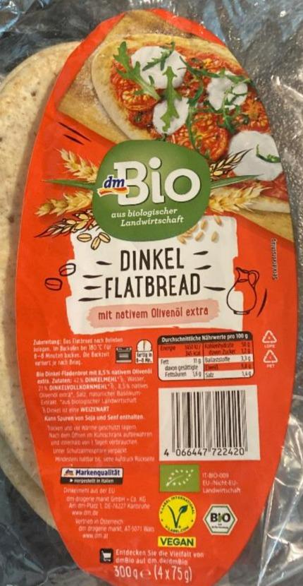 Fotografie - Dinkel flatbread mit nativem olivenöl extra dmBio