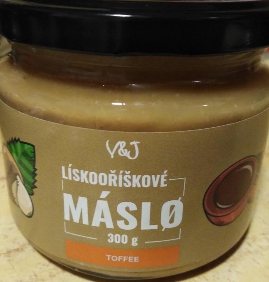 Fotografie - Lískooříškové máslo Toffee V&J