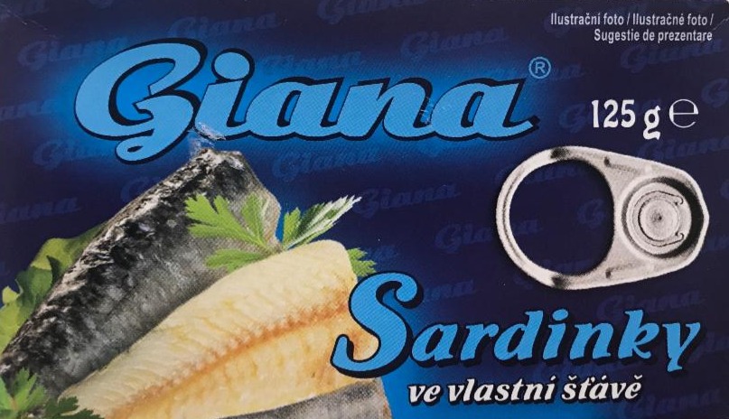 Fotografie - Giana sardinky ve vlastní šťávě (Maroko) Giana