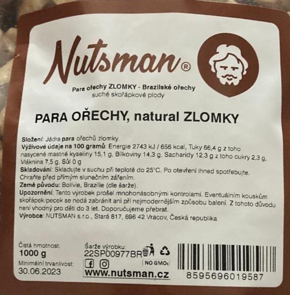 Fotografie - para ořechy natural zlomky Nutsman