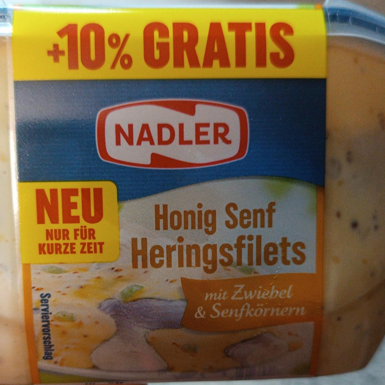 Fotografie - Honig Senf Heringsfilets mit Zwiebeln & Senfkörnern Nadler