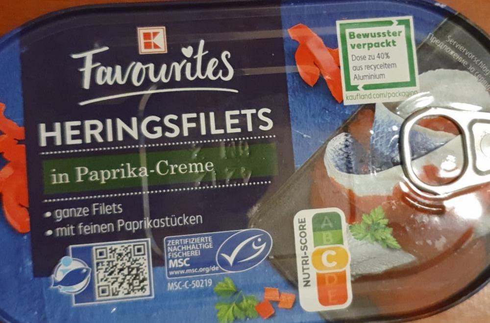 Fotografie - Heringsfilets in Paprika-Creme K-Favourites