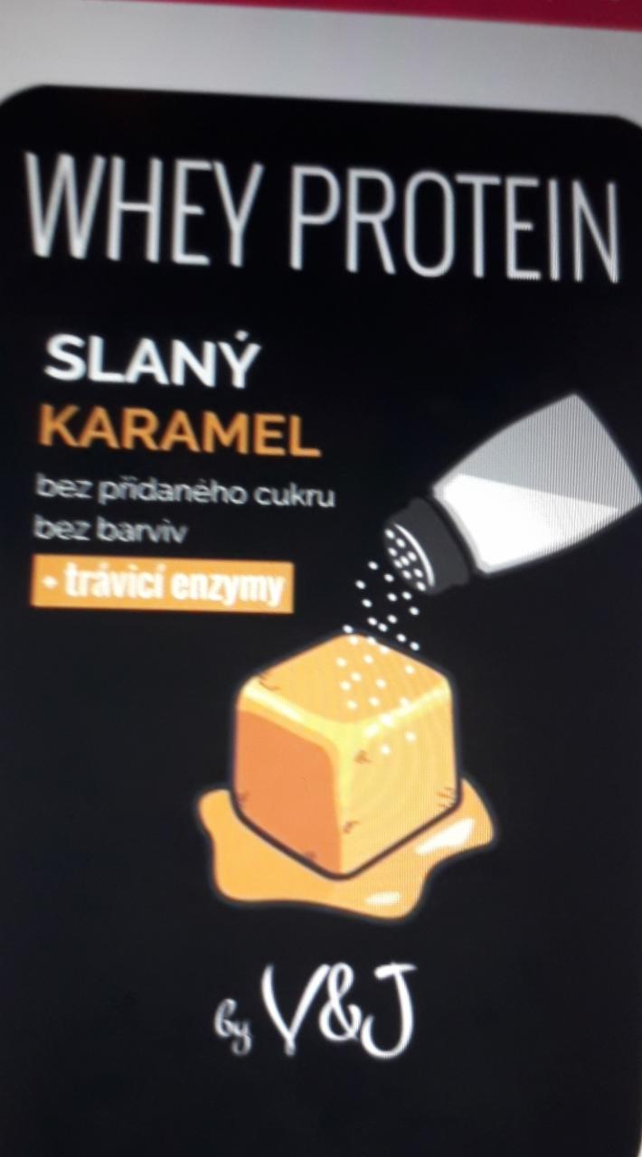 Fotografie - Whey protein slaný karamel V&J