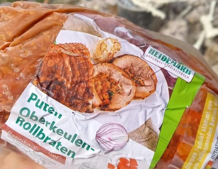 Fotografie - Puten Oberkeulen-Rollbraten mit Paprika-Zwiebel Heidemark