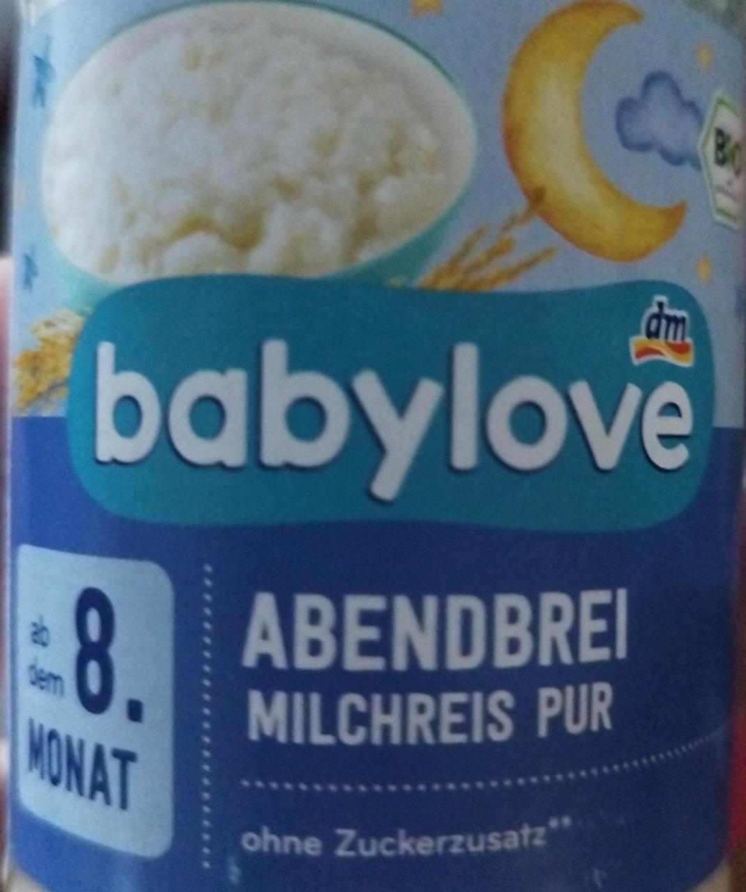 Fotografie - Abendbrei milchreis pur Babylove