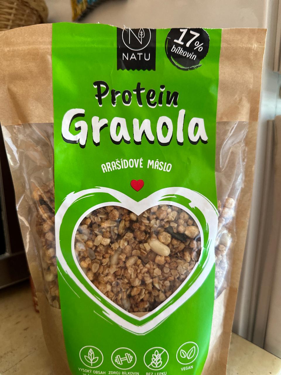 Fotografie - Protein Granola Arašídové máslo Natu