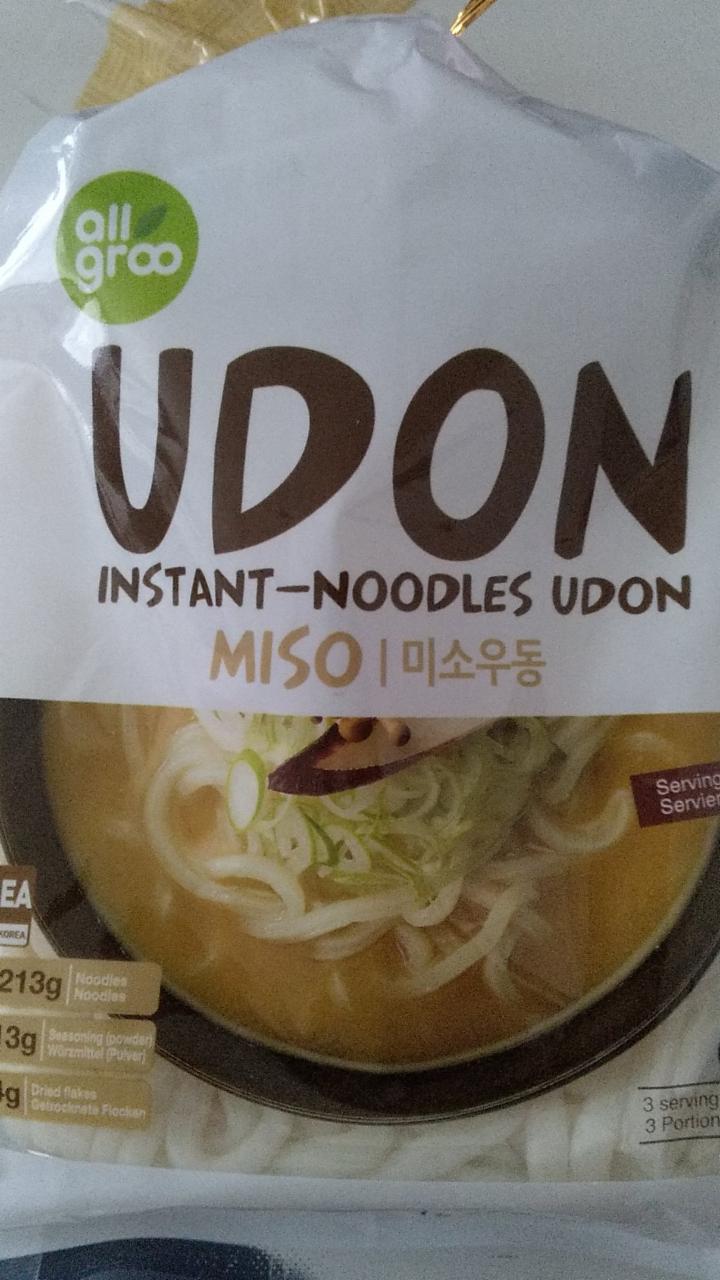 Fotografie - Instant-Nudeln Udon Miso AllGroo