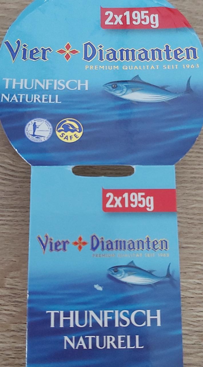 Fotografie - Thunfisch naturell Vier Diamanten