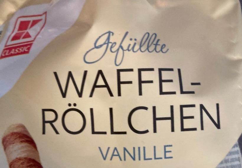 Fotografie - Gefüllte Waffelröllchen vanille K-Classic