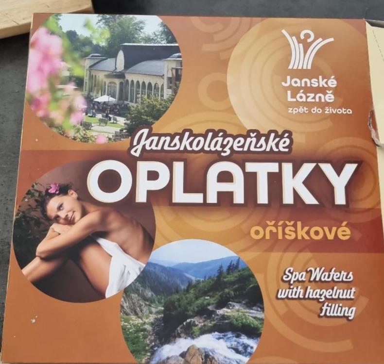 Fotografie - Janskolázeňské oplatky oříškové