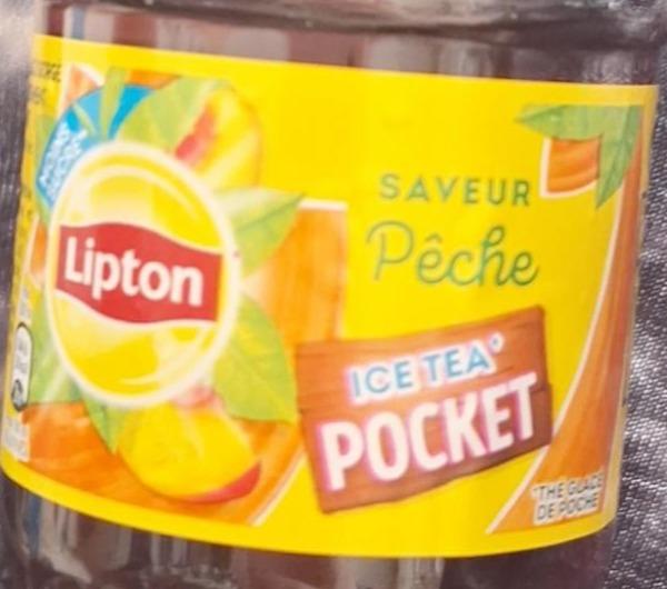 Fotografie - Saveur peche ice tea pocket Lipton