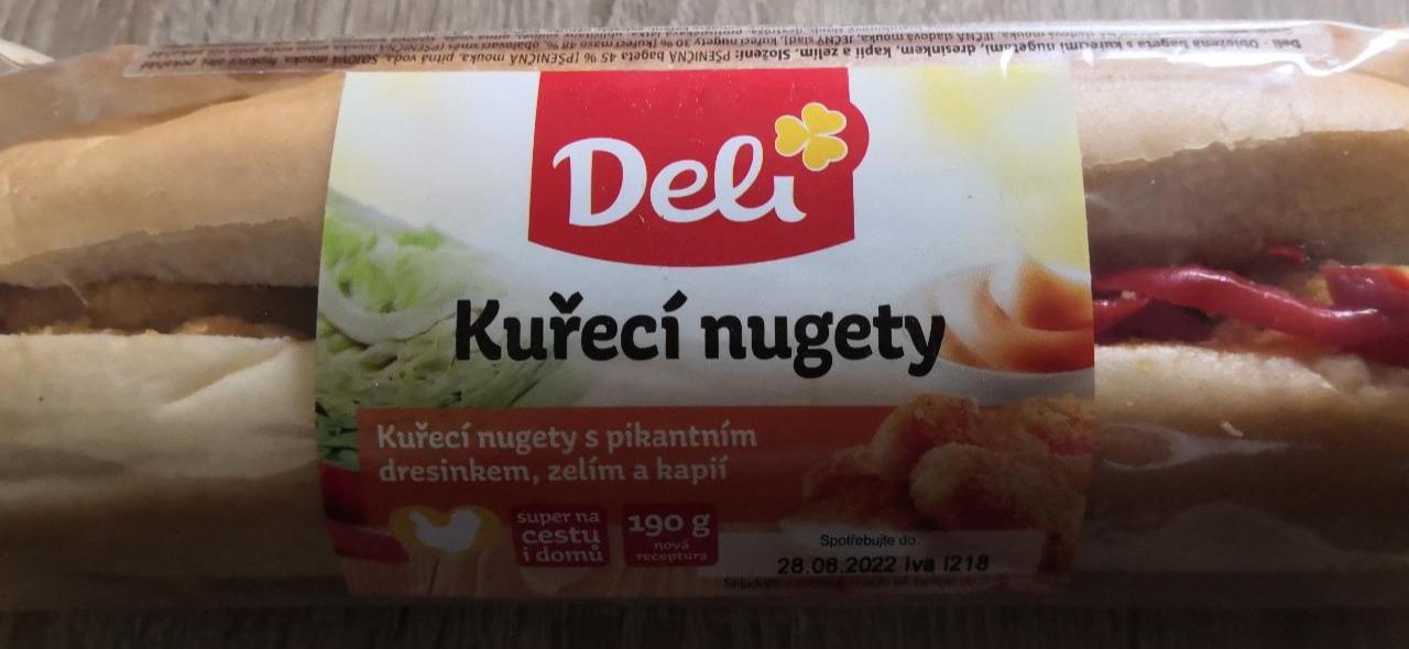 Fotografie - Bageta kuřecí nugety Deli