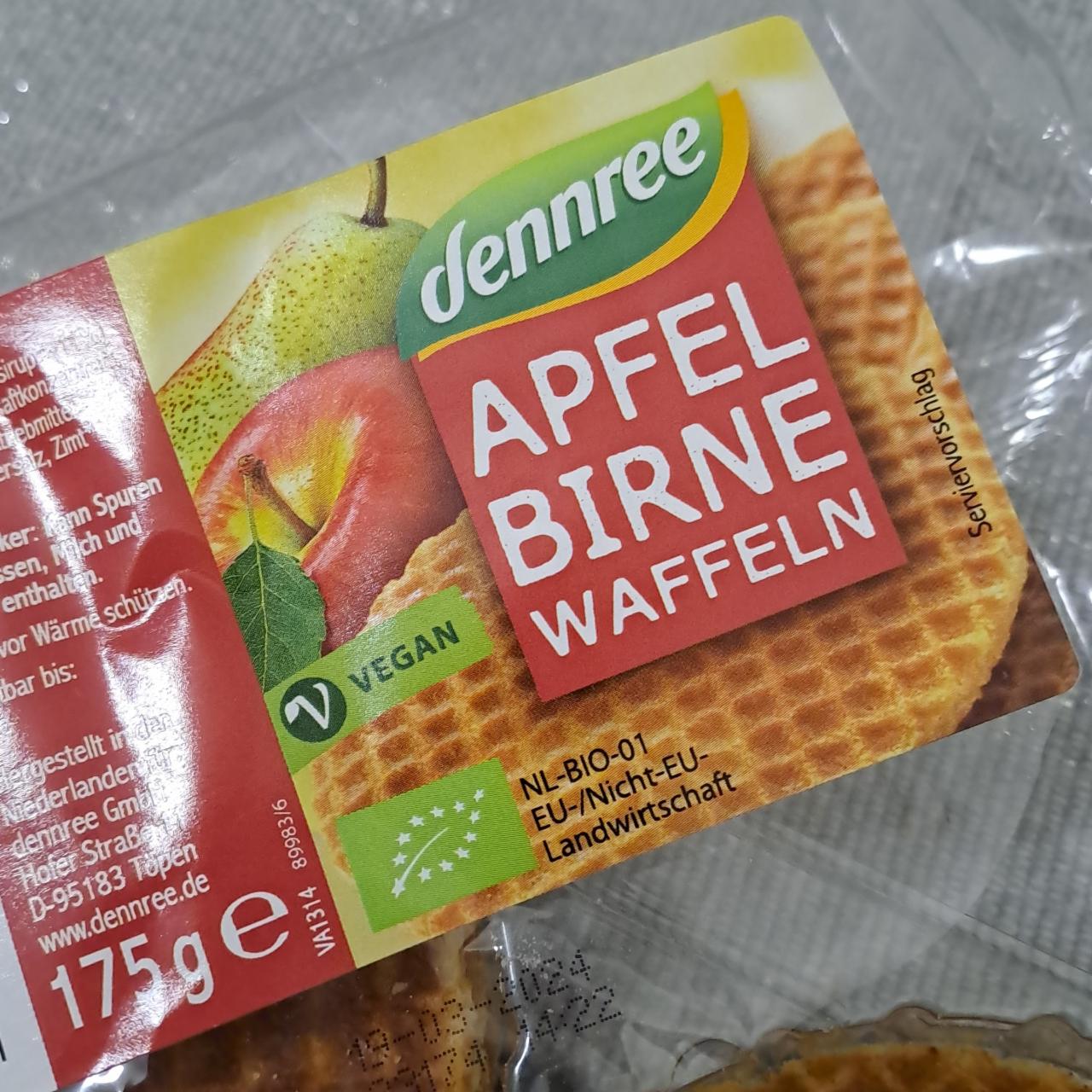 Fotografie - Apfel birne waffeln Dennree