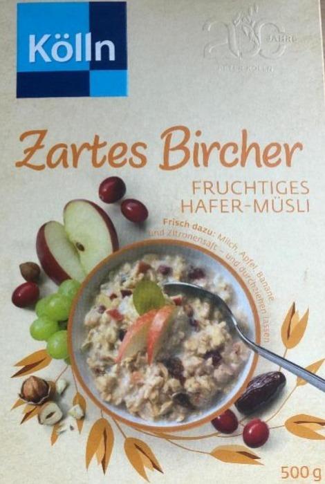 Fotografie - Zartes Bircher Fruchtiges Hafer-Müsli Kölln