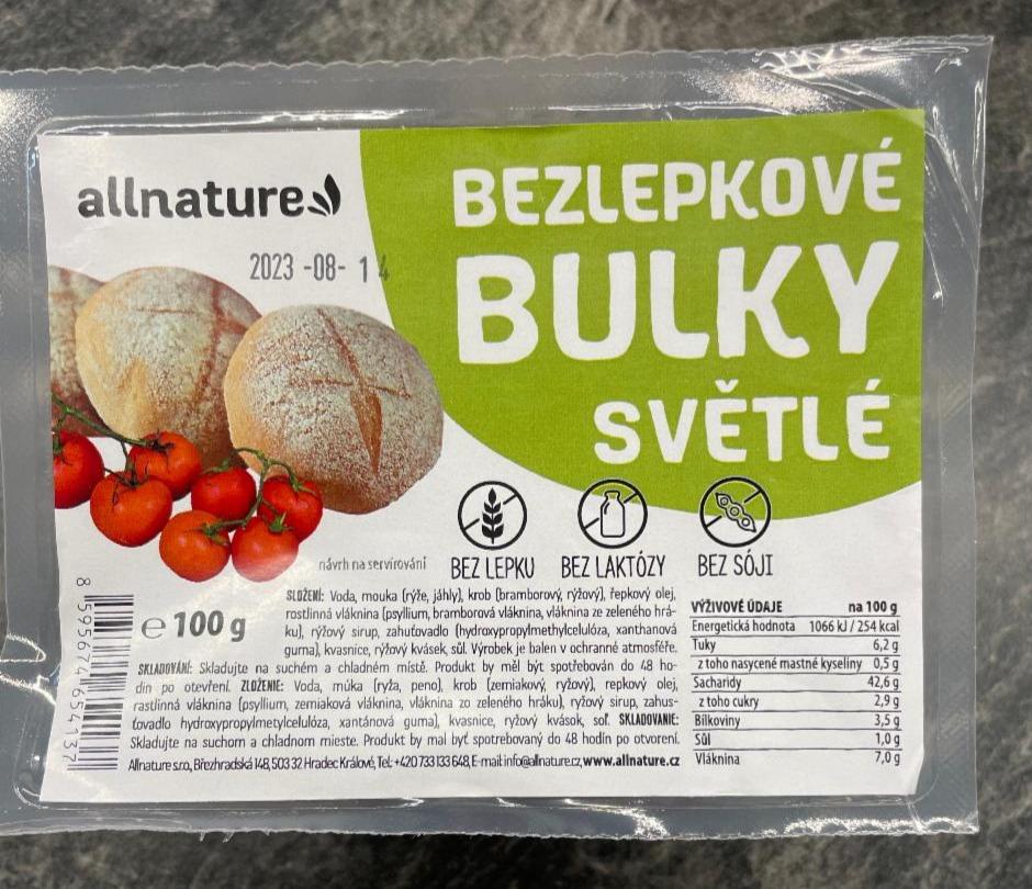 Fotografie - Bezlepkové bulky světlé Allnature